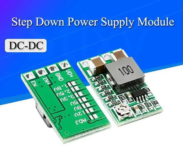 Main image of Mini DC-DC 12-24V To 5V 3A Step Down Power Supply Module Voltage Buck Converter Adjustable 97.5% 1.8V 2.5V 3.3V 5V 9V 12V