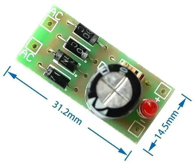 Main image of AC to DC power conversion module 1N4007 full bridge rectifier filter 12V 1A AC DC converter