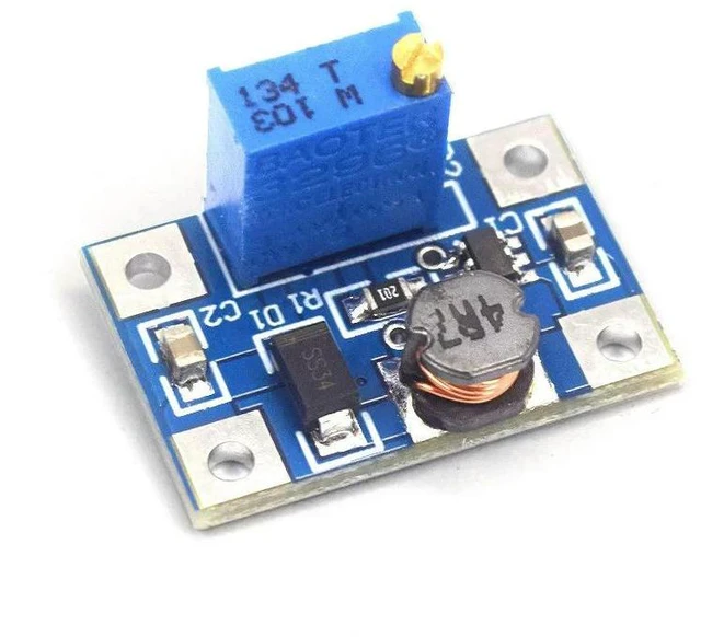 Alt view image 2 of 3 - Stlxy 2-24V to 2-28V 2A DC-DC SX1308 Step-UP Adjustable Power Module Step Up Boost Converter for DIY Kit