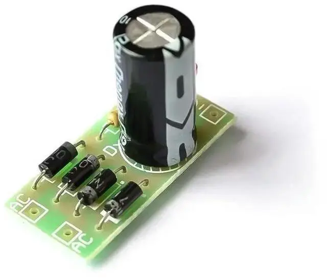 Alt view image 2 of 2 - AC to DC power conversion module 1N4007 full bridge rectifier filter 12V 1A AC DC converter