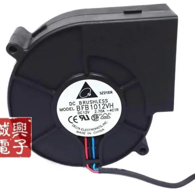 Main image of 1pcs Industrial Blower Fan for Delta BFB1012VH 9733 DC 12V 2.7A Winds of Turbofan 3-Pin 3P