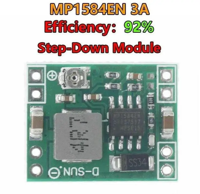 Main image of MP1584EN 3A Ultra-Small DC-DC Step down Module Adjustable Power Supply 24V 12V 9V 5V Step-Down Converter for Electronic Projects