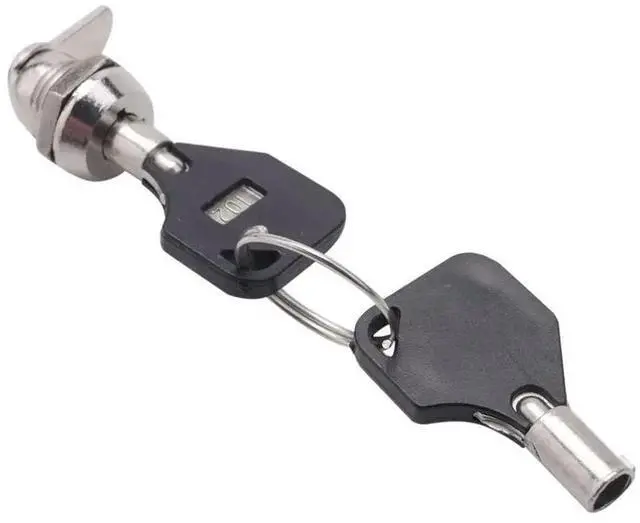 Alt view image 2 of 3 - 4X Cabinet Door Quarter Turn Security Tubular Cam Lock W Keys