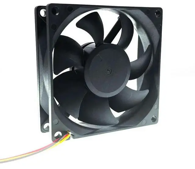 Alt view image 3 of 3 - 80mm 12V Dual Ball Bearing Computer PC Cooling Fan,80X80X25mm 8025 0.27A 4000RPM 3 Wire 3-P 3pin High Speed Cooler