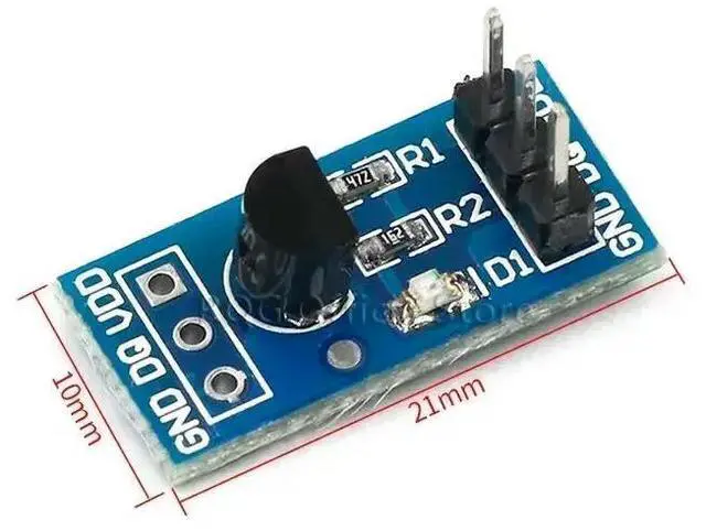Alt view image 2 of 3 - DS18B20 Temperature Measurement Sensor Module for DHT11 DHT22 W1 Thermo Couple K Thermocouple Sensor Module