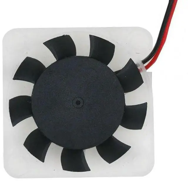 Alt view image 3 of 3 - 4010 silent brushless fan 4CM 5V DC3.7V-7.4V with blue LED light reverse connection protection