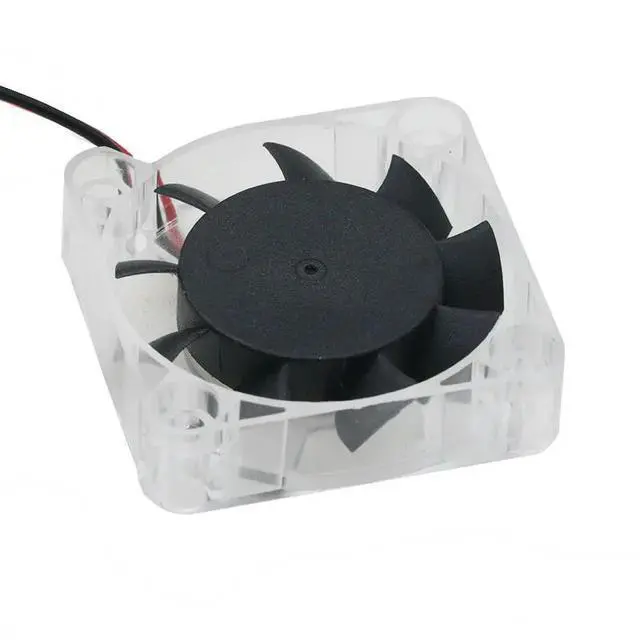 Alt view image 2 of 3 - 4010 silent brushless fan 4CM 5V DC3.7V-7.4V with blue LED light reverse connection protection