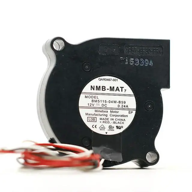 Alt view image 3 of 3 - For BM5115-04W-B59 5015 12V 0.24A 5CM Projector Turbine Cooling Fan