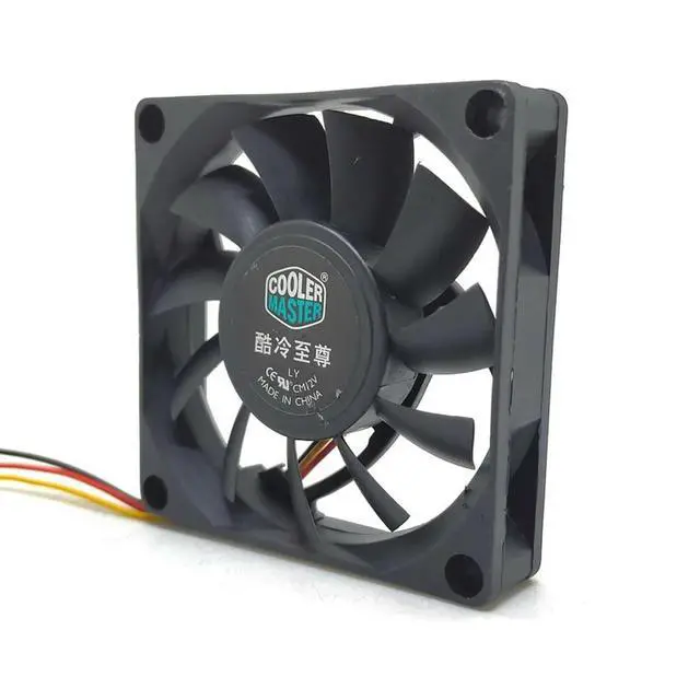 Alt view image 2 of 3 - 70mm Computer Fan For A7015-30RB-3AN-F1 DF0701512RFMN E255988-CF DC12V 0.22A 3Pin 3Wire 70x70x15mm Cooling Fan