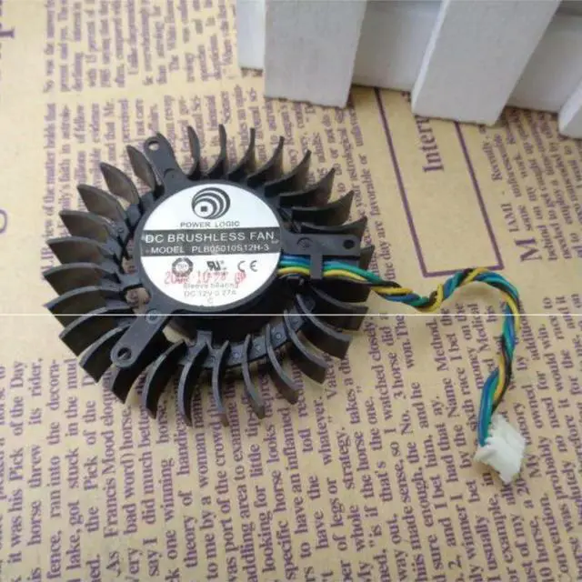 Alt view image 3 of 3 - PLB05010S12H-3 For PowerLogic DC 12V 0.27A 4-wire 55x55x13mm Cooling Fan