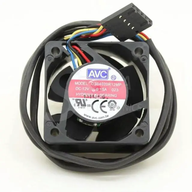 Alt view image 3 of 3 - For AVC DS04020R12MP 4020 40mm 4cm DC 12V 0.15A 4 -pin PWM computer cpu cooling fans cooler
