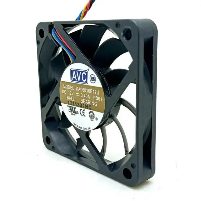 Alt view image 2 of 3 - 60mm pwm fan slim For AVC DA06010B12U 10mm thickness 6010 12V 0.40A 60 * 60 ultra-thin air volume cooling
