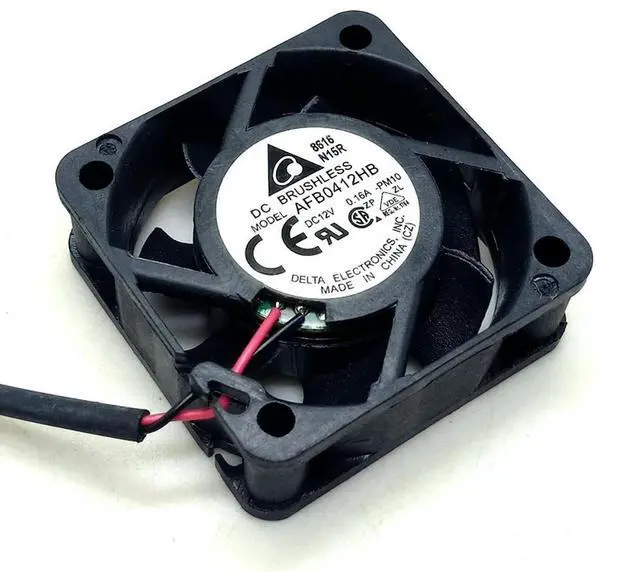 Alt view image 3 of 3 - 40mm fan Delta 4cm AFB0412HB 401512V Dual Ball Bearing Fan Computer Cabinet Power Fan
