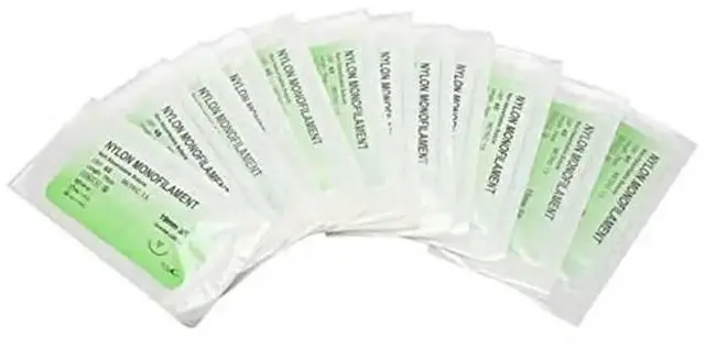 Main image of 12Pcs Suture Practice Thread Individual Package Suturing Thread Set With Curvedneedle And Nylon Materials (4/0)