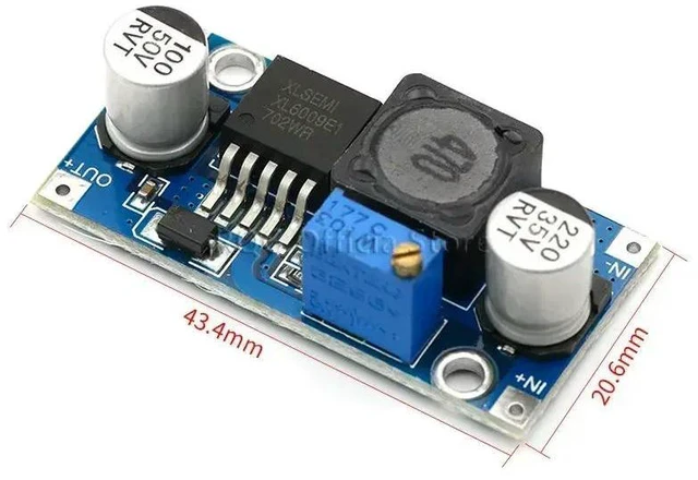 Alt view image 2 of 3 - XL6009 DC-DC Booster module Power supply module output is adjustable Super LM2577 step-up module