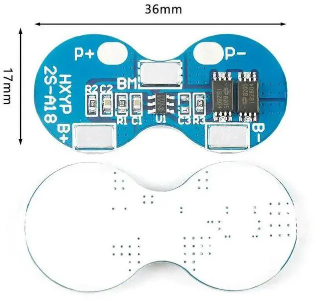 Main image of BS 2S Li-ion Lithium Charger Protection Board 7.4V Overcurrent Overcharge Overdischarge Protection 4A 2 Series BMS