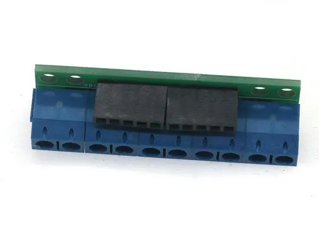 Alt view image 2 of 3 - 2.54 pin to 5.0 screw terminal board conversion board 10PIN2.54 pin to 5.08