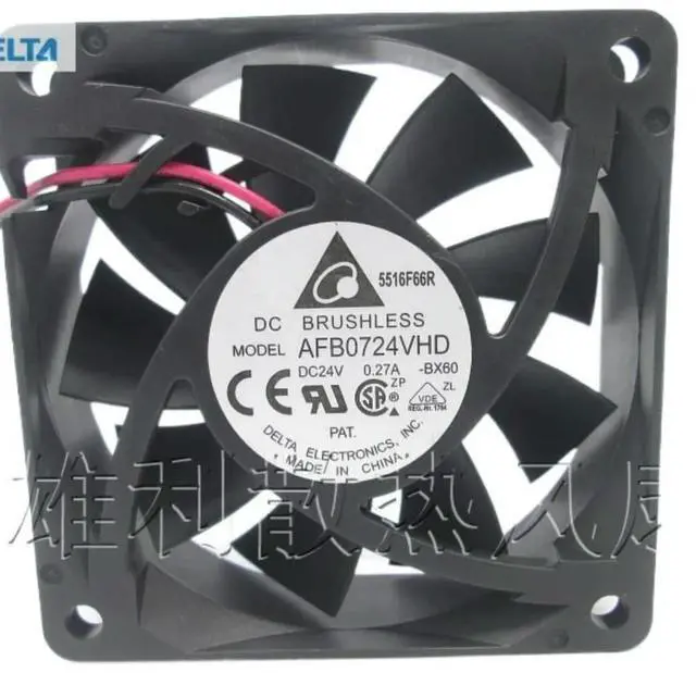 Main image of 1pcs for delta AFB0724VHD 70mm X 20mm DC Brushless Fan 24V 0.27A 7CM inverter dual ball cooling fan