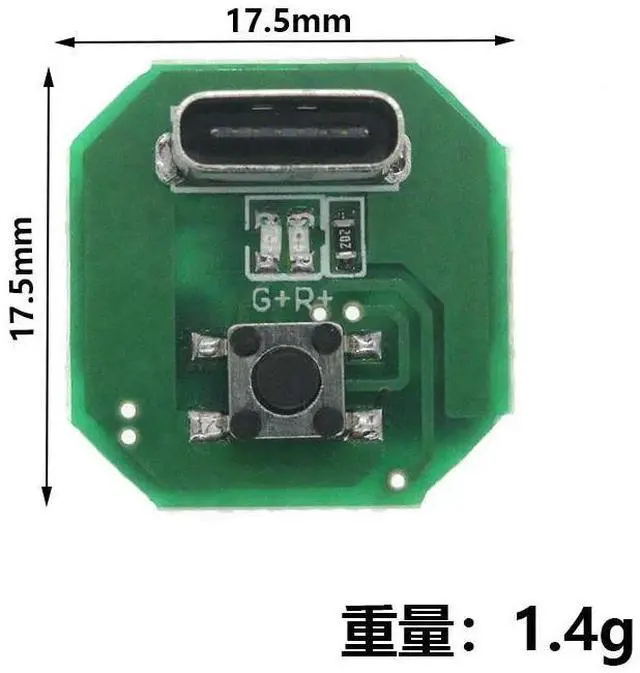 Alt view image 2 of 3 - Flashlight driver board, DIY circuit board, TypeC charging port, integrated charging and discharging module