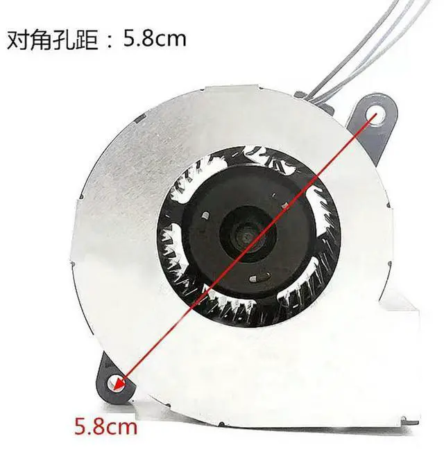 Alt view image 3 of 3 - C-S02C for 6023 Centrifugal Turbine Blower 12V 6cm Printer Projector Computer Fan