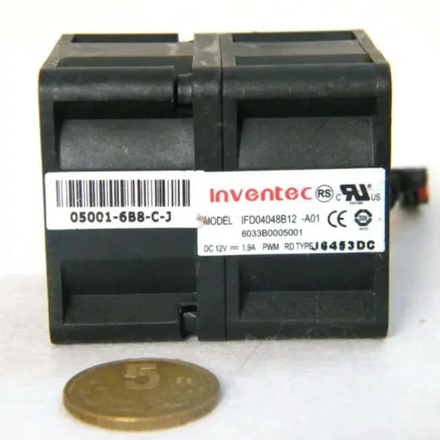 Alt view image 3 of 3 - IFD04048B12-A01 Ultra Violence DC 12V 1.9A 4CM Server Inverter High Speed Airflow Cooling Fan 6033B0005001