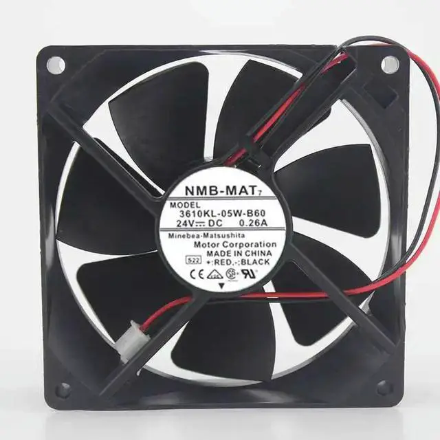 Main image of Fan 24V For 9225 3610KL-05W-B60 0.26A inverter dual ball bearing cooling fan 92*92*25mm