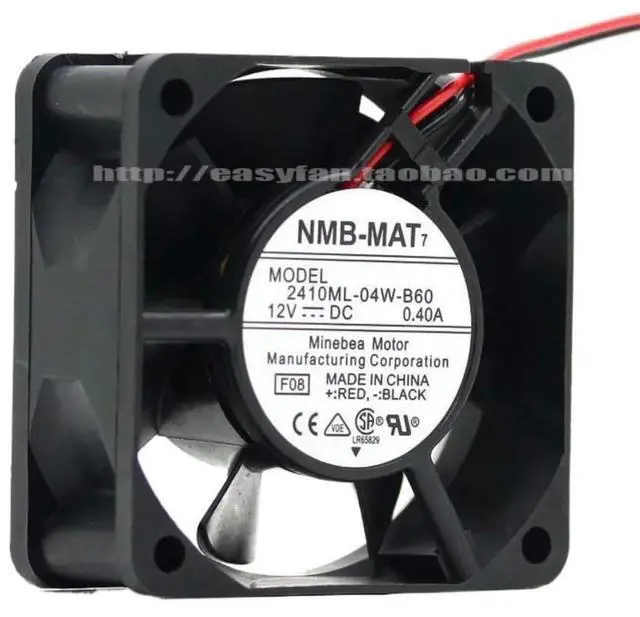 Main image of 60mm Case Fan For 2410ML-04W-B60 6025 60*60*25mm 0.40A 6CM 12V Dual Ball Cooling Fan