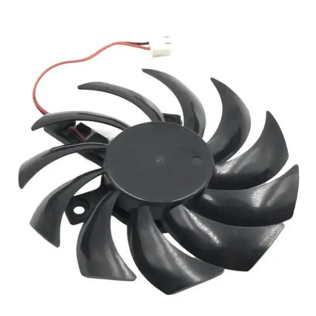Alt view image 2 of 3 - 75mm 12V Graphics Card Cooling Fan GA81S2U -NNTB (0.38A, 2-Pin) for , Onda GT430/440/630, APISTCooler
