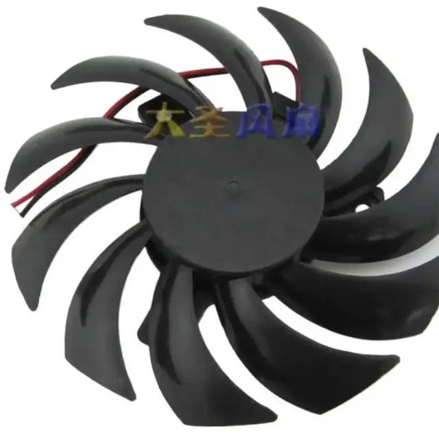 Alt view image 3 of 3 - 75mm 12V Graphics Card Cooling Fan GA81S2U -NNTB (0.38A, 2-Pin) for , Onda GT430/440/630, APISTCooler