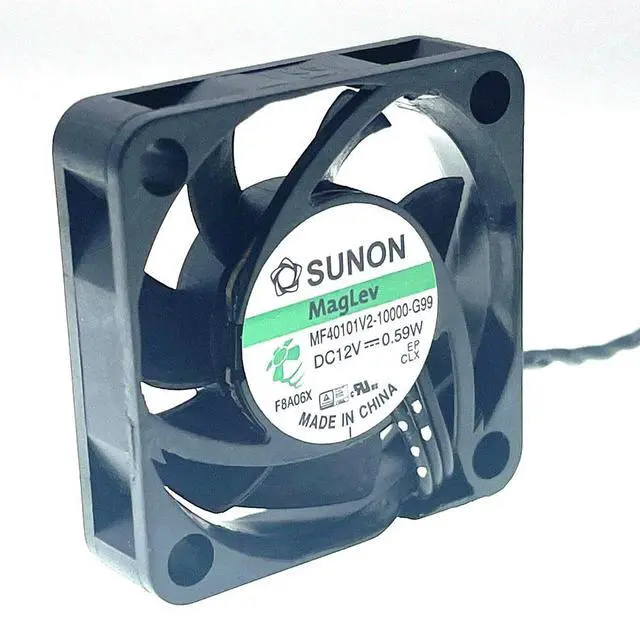 Alt view image 2 of 3 - FOR MF40101V2-10000-G99 40mm 40x40x10mm 12V 0.59W Mute Maglev Bearing Cooling Fan 3-Pin with Speed Sensor