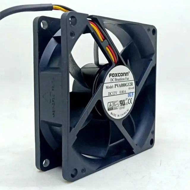 Main image of PVA080G12R 8025 12V 0.80A 3-pin RD signal For car charging power dual ball 8cm super high speed large air volume cooling fan
