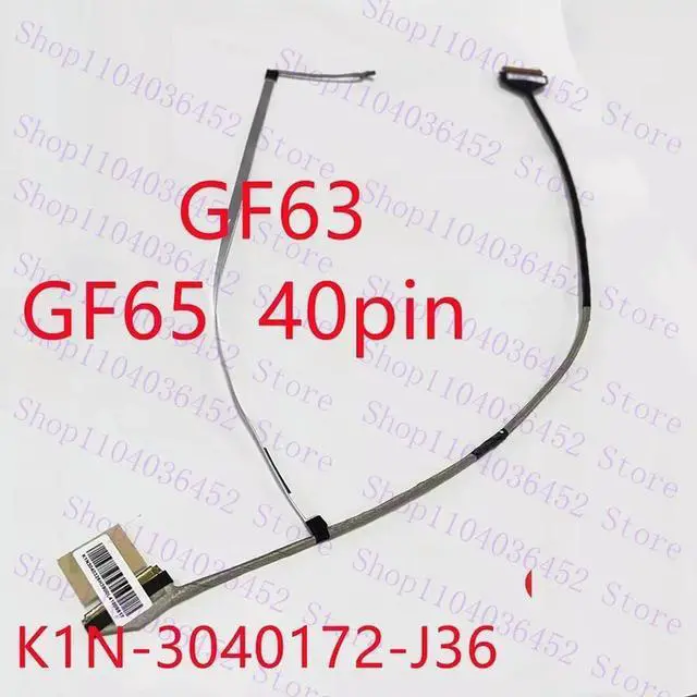 Main image of LCD Flex Cable For GF65 GF63 MS16RW/W1 MS-16R4 Screen Ribbon Cable K1N-3040172-J36
