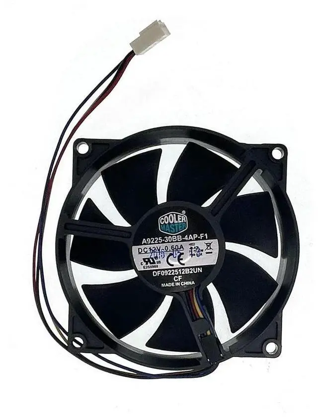 Alt view image 2 of 3 - CPU Heatsink Cooler PWM Silent Cooling Fan,92mm 90mm A9225-30BB-4AP-F1 DF0922512B2UN DC 12V Dual Ball Bearing Computer Fans