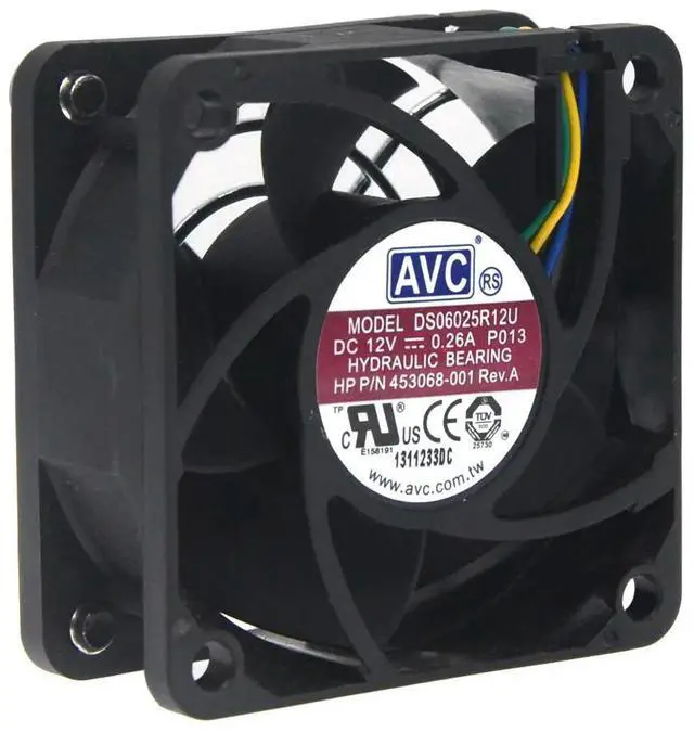 Main image of 1pcs DS06025R12U For AVC DC 12V 0.26A 4-wire 4-pin connector 60mm 60x60x25mm Server Square Cooling fans