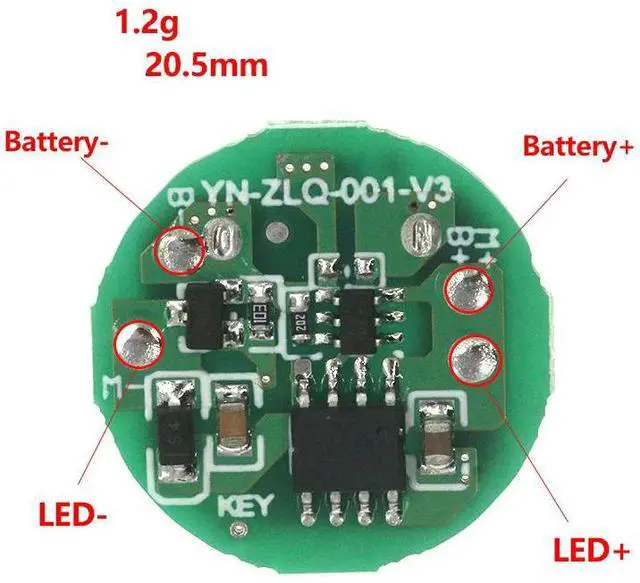 Main image of 20 watt led three-speed drive board circuit board diy accessories small motor circuit board typec charging port