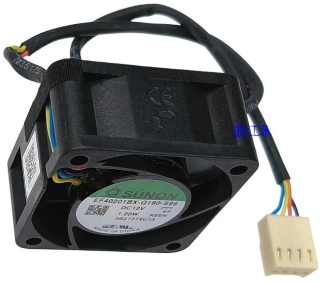 Alt view image 2 of 3 - for EF40201BX-Q160-S99 4020 4CM DC 12V Dual Ball Bearing PWM Cooling Fan, 9100RPM High Speed
