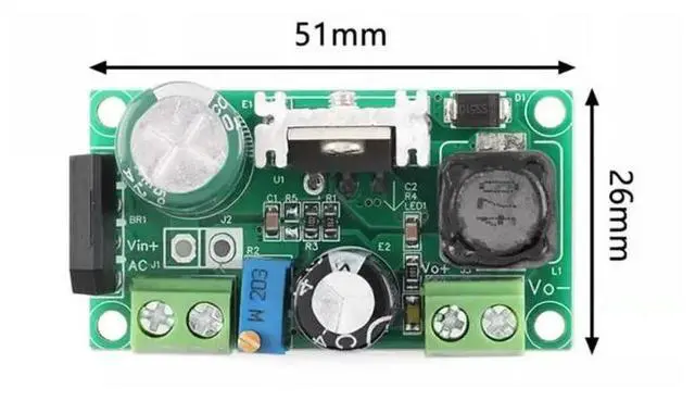Alt view image 2 of 3 - Low-voltage AC-DC step-down DC-DC power modules adjustable power supply LM2596HV supply module
