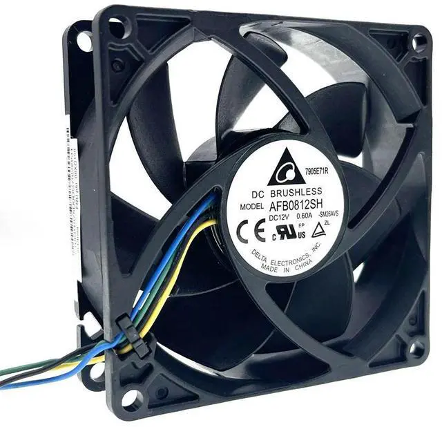 Main image of AFB0812SH 80mm 4Pin PWM Case CPU Cooling Fan for Delta 00XD158 8025 80X80X25mm DC 12V 4500RPM High Speed CFM Cooler