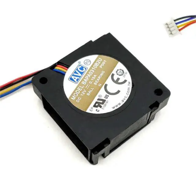 Alt view image 2 of 3 - 3D Printer Cooling Turbo 30mm 3cm Fan Air DC Blower AVC BAPA0310B2U DC 12V 0.15A Dual Ball Bearing 30x30x10mm 4-Pin Cooler Fan