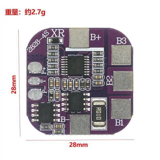 Alt view image 2 of 3 - BMS 4S 5A 14500 Lithium Pack Charge Board 14.8V Overcharge/Overdischarge/Short Circuit Protection For Solar Street Light