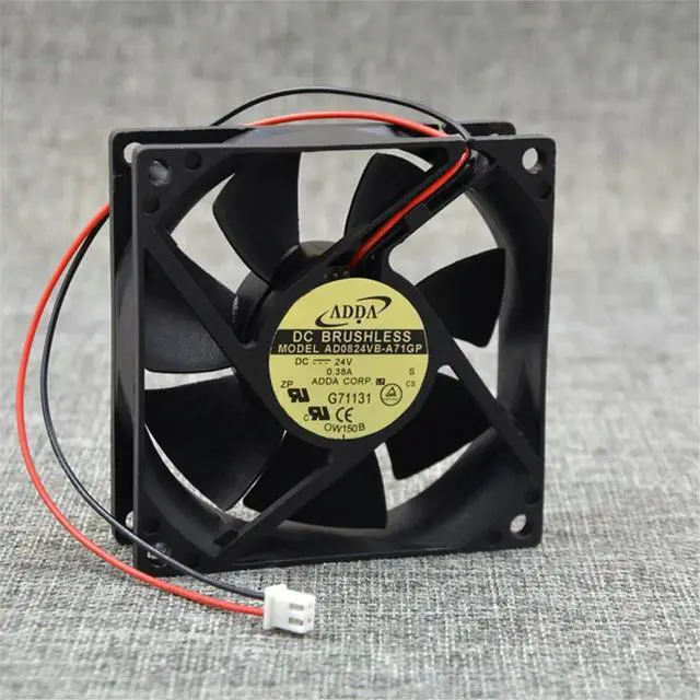 Alt view image 3 of 3 - AD0824VB-A71GP For ADDA 8025 DC 24V 0.38A cooler Frequency Cooling Fan