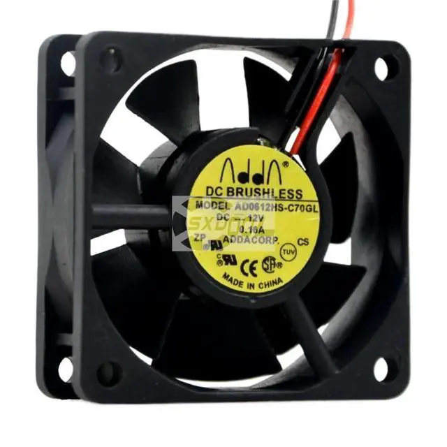 Alt view image 2 of 3 - 60mm 6cm Axial Case Fan For PCs Servers Network Devices ADDA AD0612HS-C70GL 12V DC Cooling