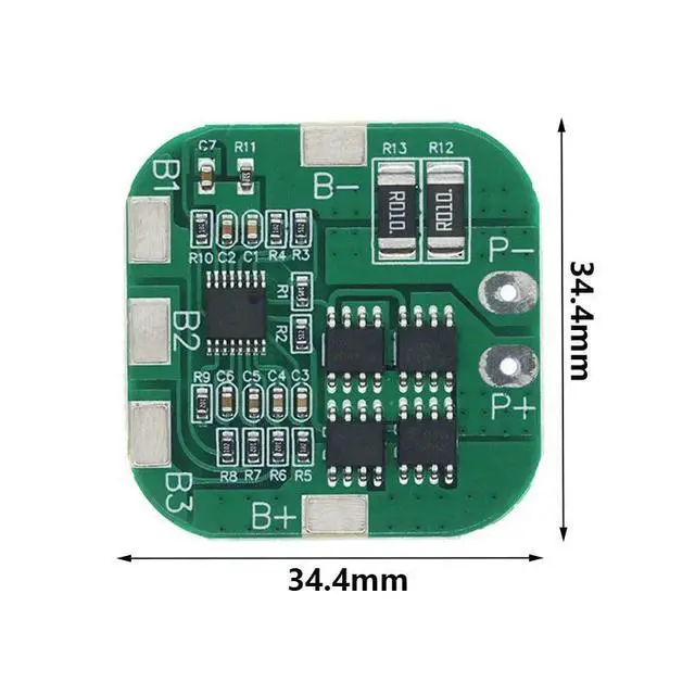 Alt view image 2 of 3 - 4S 14.8V / 16.8V 20A Peak Li-ion BMS PCM Protection Board BMS PCM for Lithium LicoO2 Limn2O4 Li