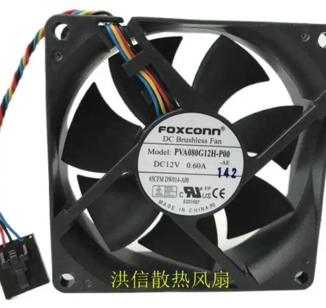 Main image of For 8025 PVA080G12H-P00 12V 0.60A 4-Wire For Server Fan