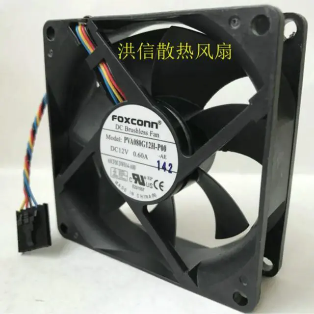 Alt view image 3 of 3 - For 8025 PVA080G12H-P00 12V 0.60A 4-Wire For Server Fan