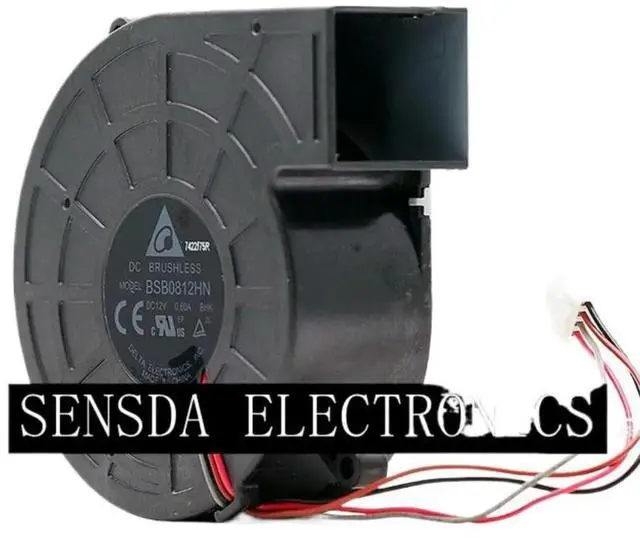 Main image of Projector blower for DELTA BSB0812HN 12V 0.60A 4-wire 4pin Projector Centrifugal Turbo Blower Cooling Fan