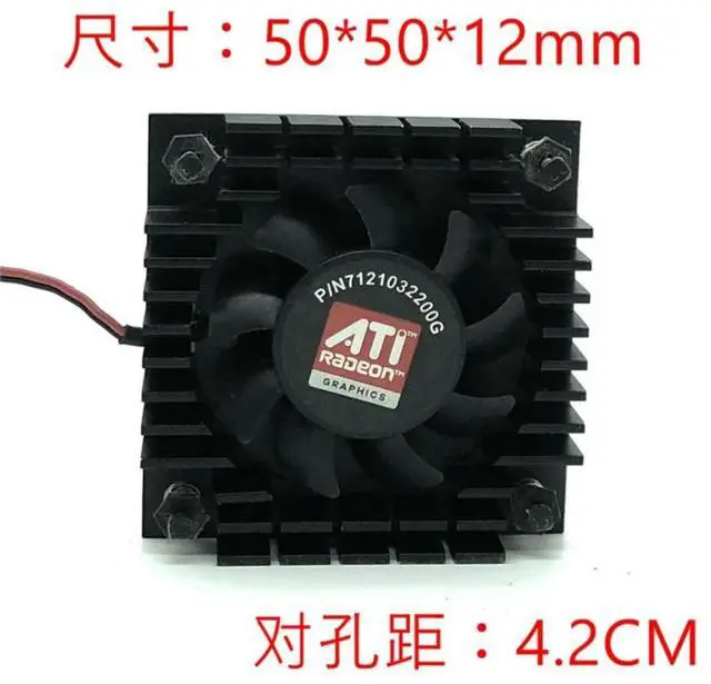 Alt view image 2 of 3 - PLA04710S12H 12V Diameter 3.6CM Bore Distance 2.6CM Mute Graphics Card Fan Enclosure: Long 5CM Wide 1.2CM