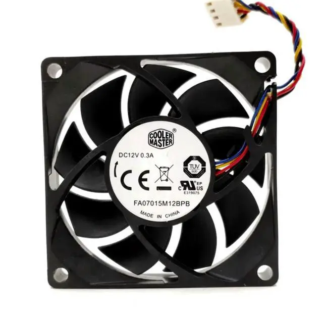 Alt view image 2 of 3 - 70mm 7cm Cpu PWM Mute Cooling Fan, FA07015M12BPB 7015 70X70X15mm DC 12V 0.3A Quiet Silent Low Noise Computer PC Fans
