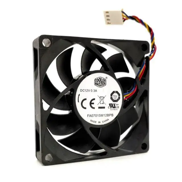 Alt view image 3 of 3 - 70mm 7cm Cpu PWM Mute Cooling Fan, FA07015M12BPB 7015 70X70X15mm DC 12V 0.3A Quiet Silent Low Noise Computer PC Fans