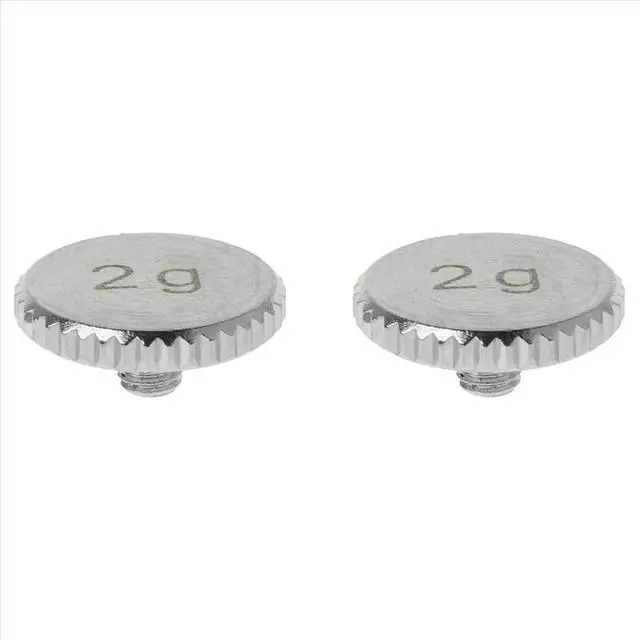 Alt view image 5 of 6 - 2X Headshell 2G Shell Weight Turntable l Electric Instrument Parts For SL1200 SL1210 MK2 3 5 M5G Stylus DJ,Silver